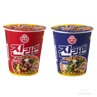 不倒翁 ottogi 金拉麵 杯麵 原味 辣味 65g 진하면