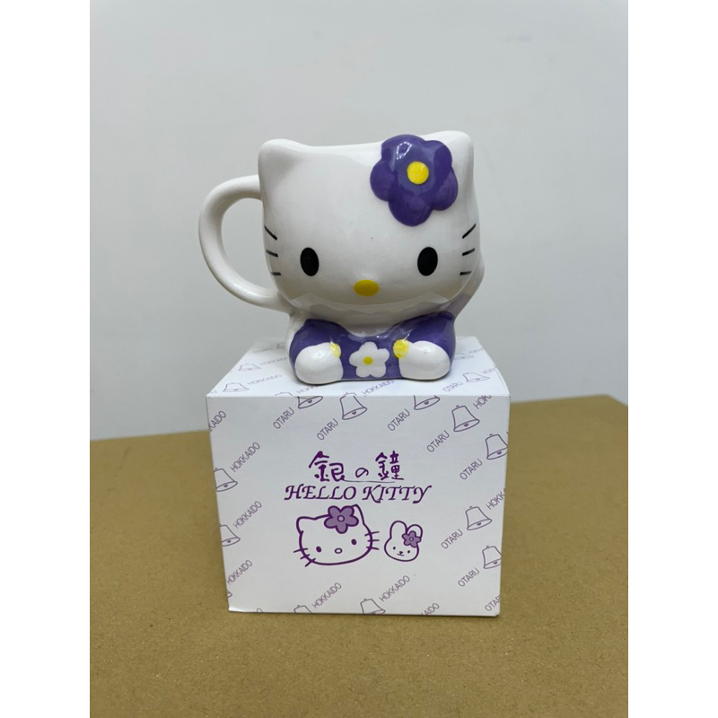 日本北海道 小樽 銀之鐘 Hello Kitty 咖啡杯)