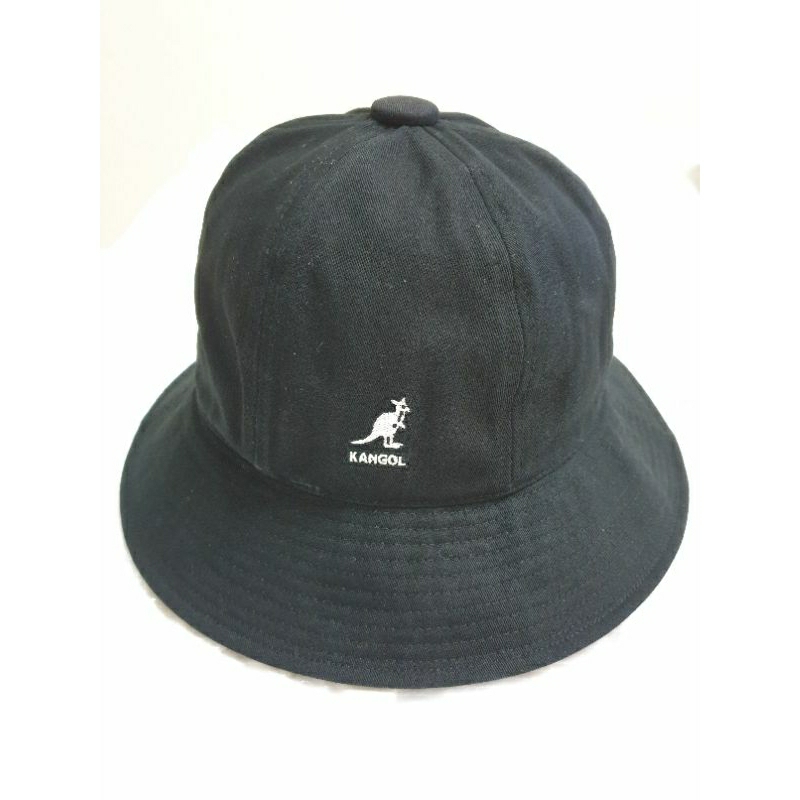 [KANGOL) WASHED 棉質鐘型帽(黑色)