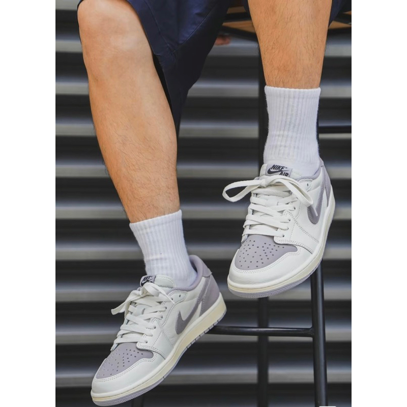 ［Danny] Nike Air Jordan 1 Low OG 大氣灰 奶油底 霧灰CZ0790-101
