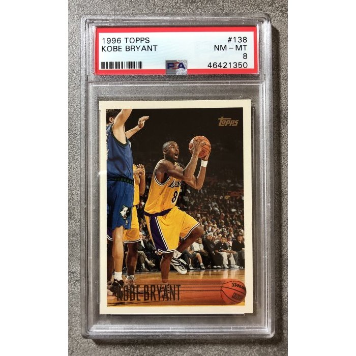 1996-97 Topps #138 Kobe Bryant RC PSA 8 柯比 新人年球員卡 籃球卡 球卡