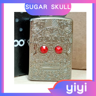 【現貨】美國 Zippo 打火機 正品 Sugar Skull---亡靈節糖骷髏 ARMOR(型號49300)