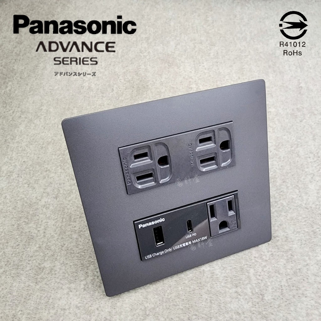 二連【一體式】新品上市 Panasonic 國際牌 USB-C (type c) 插座 快充 快速充電 USB