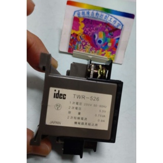 🌞二手現貨保固 日製IDEC和泉 TWR-526 按鈕開關用變壓器型 200/220V適合 CONTROL RELAY