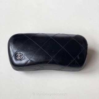 【二手】CHANEL 香奈兒 眼鏡盒 墨鏡盒 黑色菱格 原廠正品