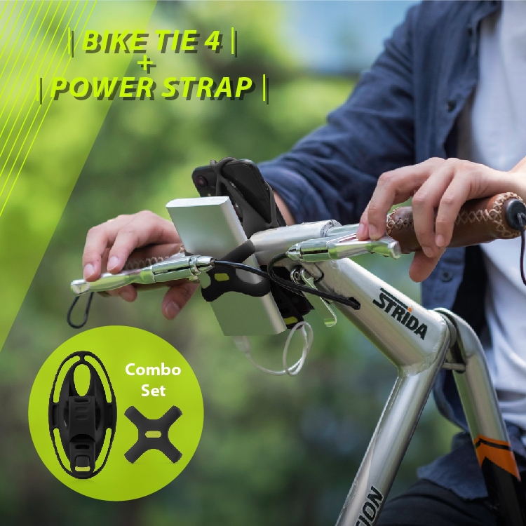 【買就送環保杯綁】Bone 單車手機綁四代+電源綁套組 Bike Tie 4自行車 腳踏車 手機架 ubike 小折