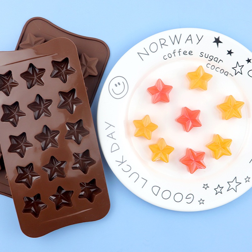 15連五角星矽膠模 冰格模 手工皂 矽膠模  烘焙工具 巧克力模 巧克力模具 模具 蛋糕模 冰塊模 布丁模 糖果模