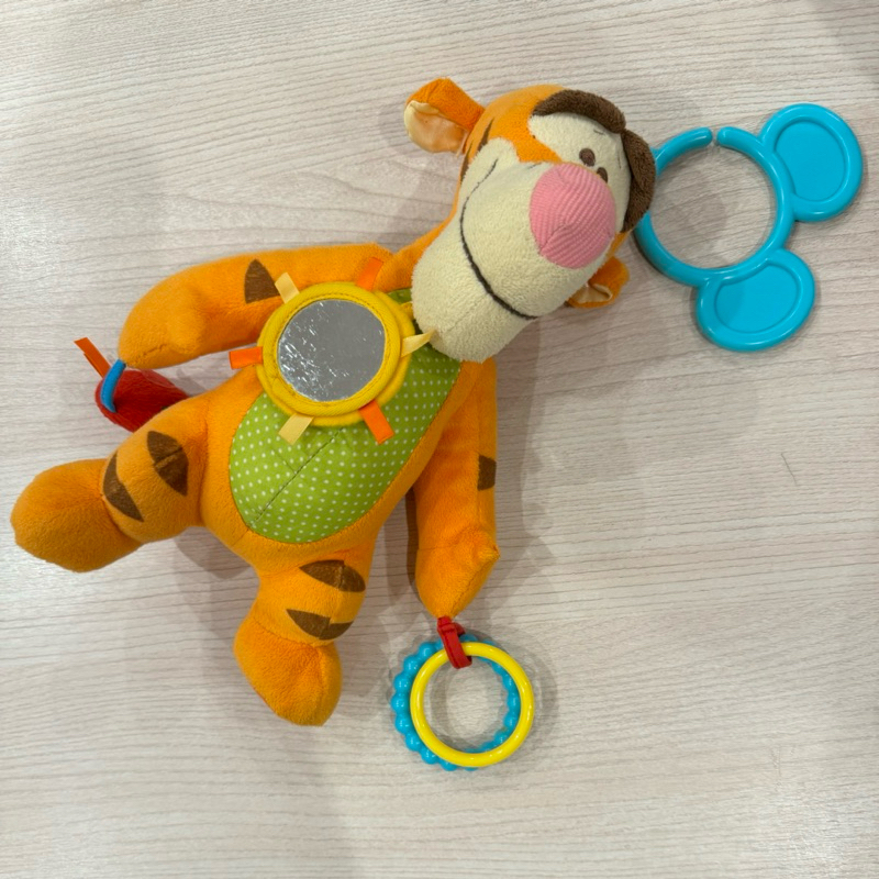 🇺🇸美國Disney Tiger pooh 跳跳虎 嬰兒玩具 安撫玩偶 二手8成新
