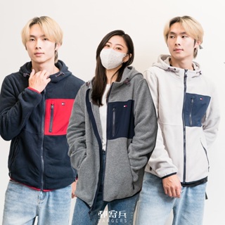 郵寄兵．現貨 TOMMY HILFIGER 男版 搖粒絨 外套 連帽外套 保暖外套 穿搭 男生外套 撞色 美國