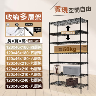 【現貨免運】120X46多層架系列 鐵架 收納架 置物架 倉儲架 鐵力士架 層架 貨架 波浪架 四/五/六/七/八層