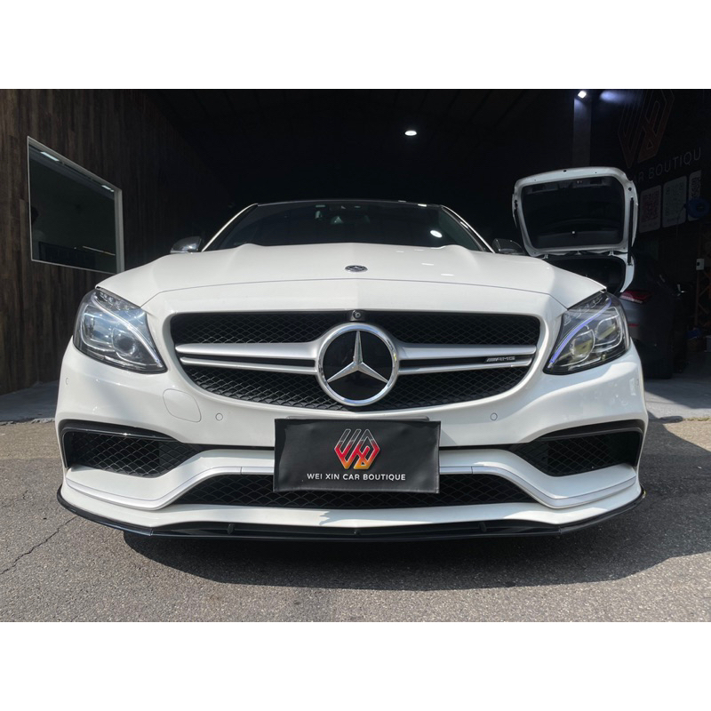 銘泰汽車精品   BENZ 正C63/C63s專用 亮黑前下巴 ED1樣式  雙門 四門 五門都可用 現貨供應 歡迎詢問