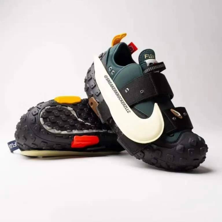 【吉米.tw】代購 CPFM X Nike Air Flea 2 輪胎鞋 CACTUS 黑色 黑綠