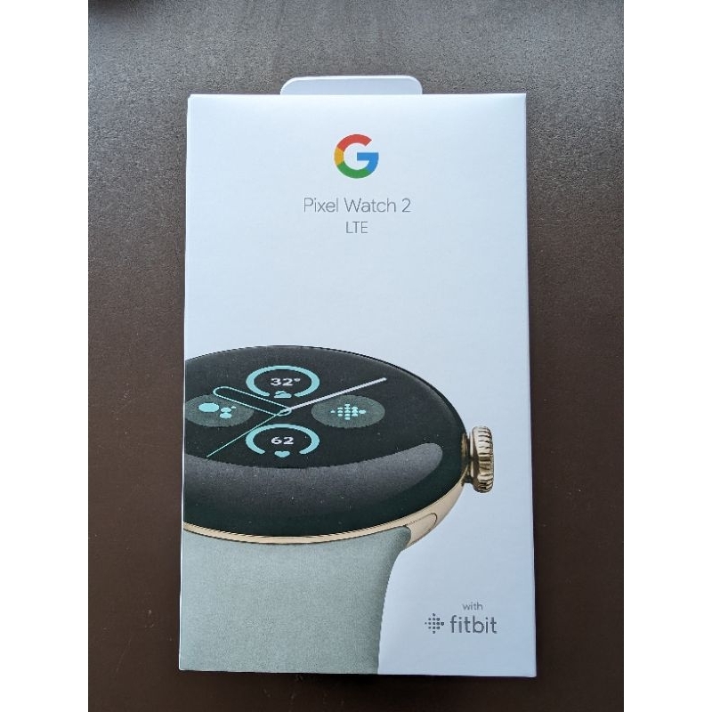 原廠Google pixel watch 2 4G LTE/Bluetooth+Wf-Fi香檳金鋁製錶殼/霧灰色錶帶