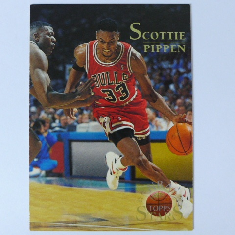 ~ Scottie Pippen ~名人堂/天下第二人/皮本.皮朋 1996年TOPPS STARS.NBA籃球卡