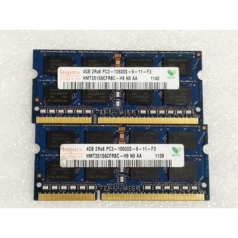 海力士 SK HYNIX  DDR3 1333／10600S  4G 筆電記憶體