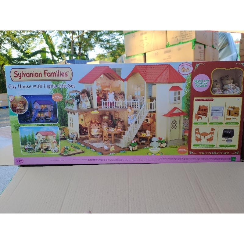 絕版！原價4590！日本EPOCH Sylvanian Family森林家族 city house經典小屋 花園附燈別墅