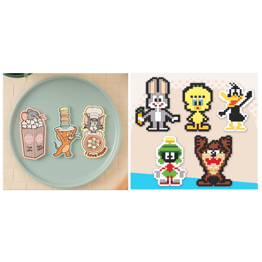 寶雅經典潮流 多角色勾勾磁鐵 - LOONEY TUNES / 湯姆貓 與 傑利鼠