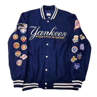 Yankees NY 洋基隊 棒球外套 夾克 嘻哈 饒舌 尺碼M~XXL