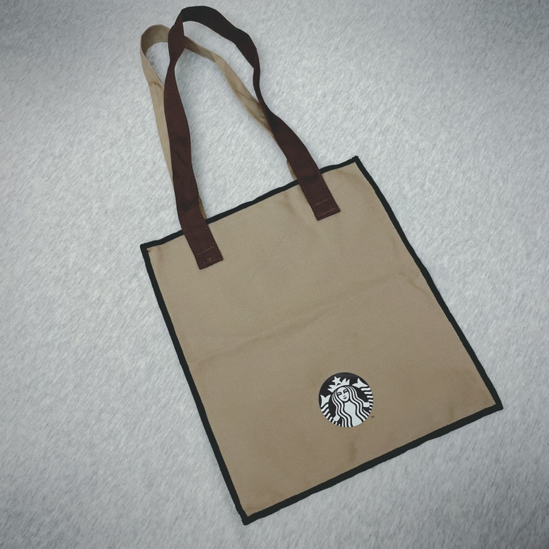 《全新出清》星巴克Starbucks女神logo雙色提袋