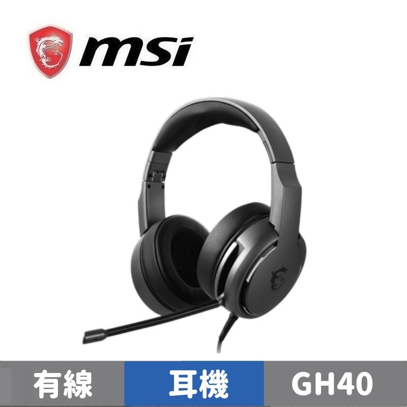 MSI 微星 IMMERSE GH40 ENC 電競耳機