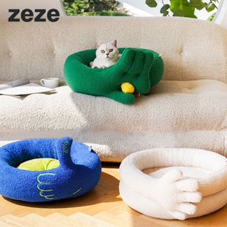 【桃喜 TAOXI】zeze 抱抱寵物床 保暖舒適 三種手勢 貓用狗用 寵物窩 寵物睡床 貓窩 狗窩 冬天睡窩