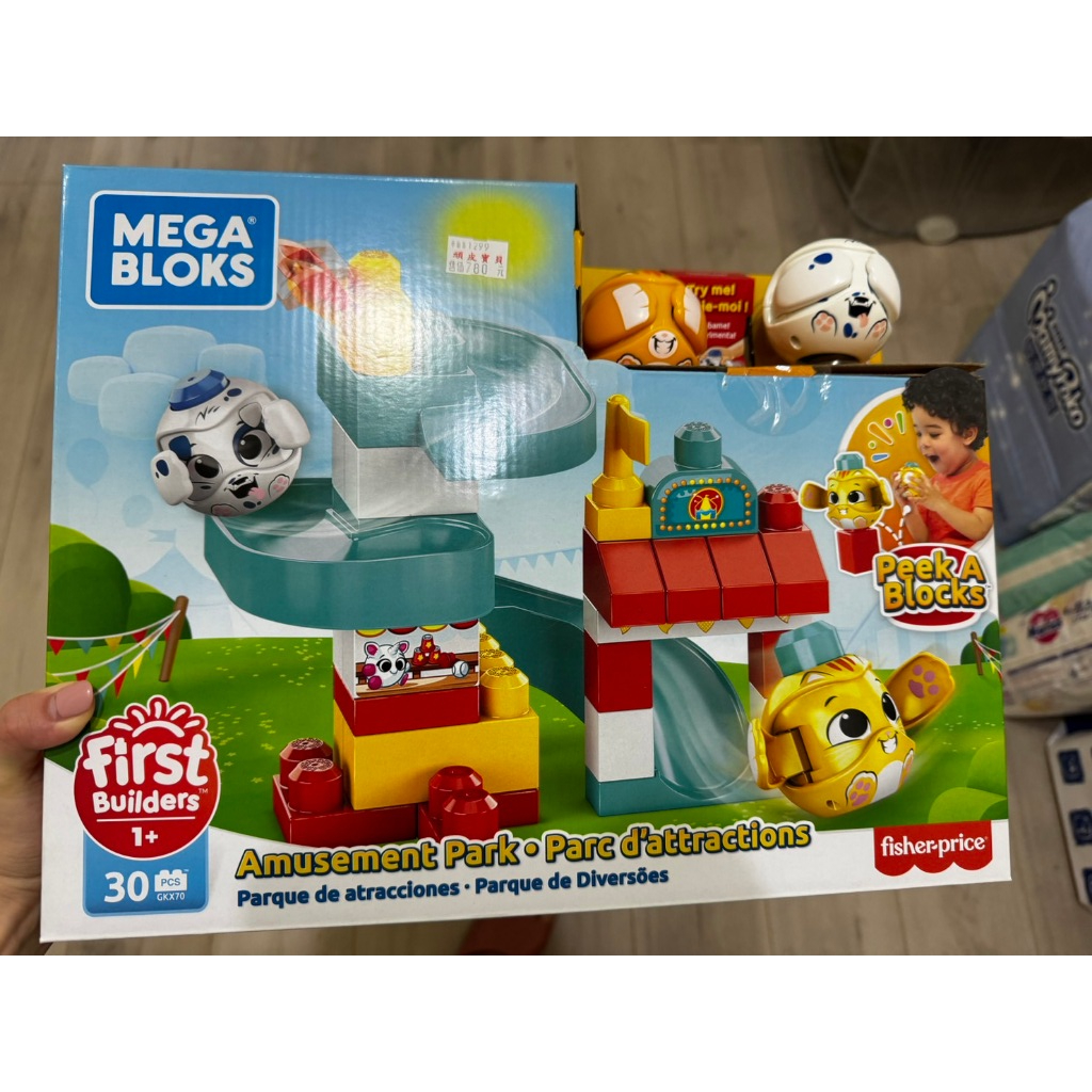 二手  加拿大 MEGA BLOKS 費雪 美高 玩具 積木 躲貓貓遊樂園 大積木