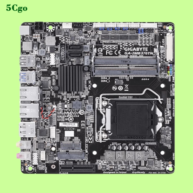 5Cgo.【含稅】全新Gigabyte/技嘉GA-IMB370TN工控主機板Mini ITX超薄雙網口LGA1151