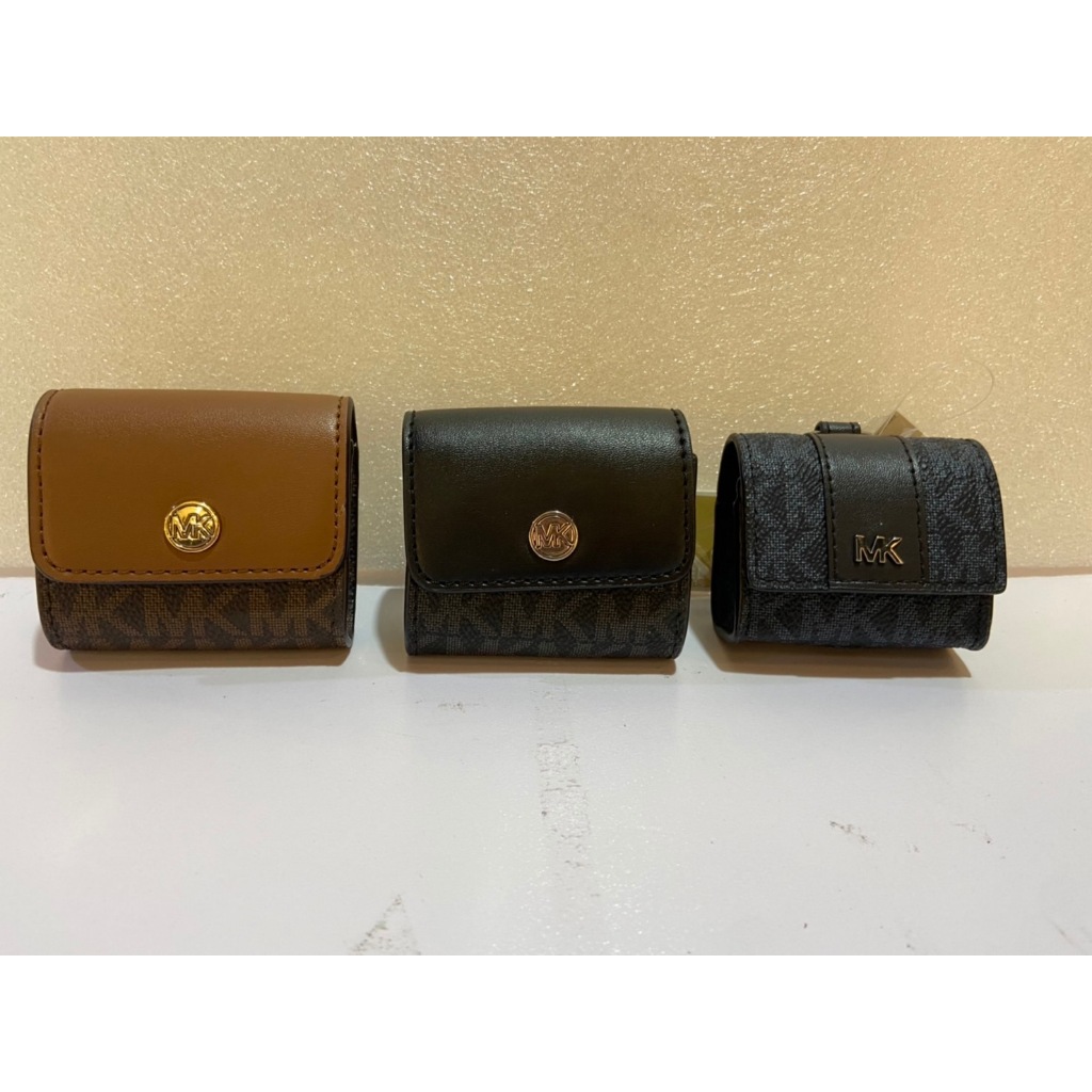 MICHAEL KORS MK 咖啡色/黑色/深藍色 Airpods保戶套 實體店面100%保證正品