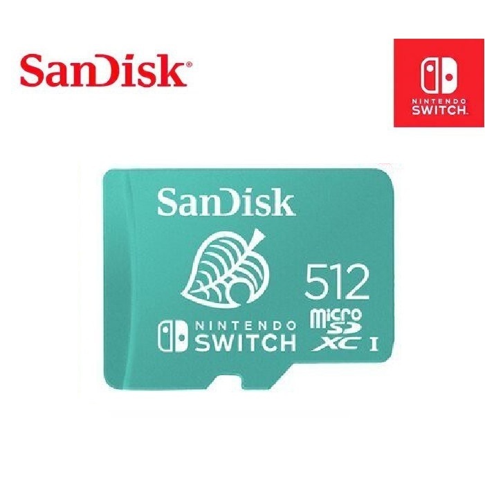 Switch NS 主機 任天堂 原廠 SanDisk 512GB 512G MicroSD U3 記憶卡【四張犁電玩】