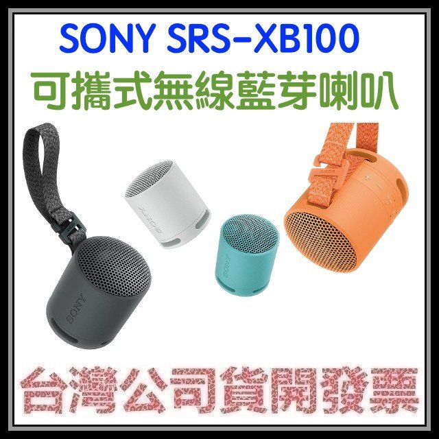 咪咪3C 現貨附台灣保證書開發票台灣公司貨 SONY SRS-XB13 XB13 XB100藍芽喇叭