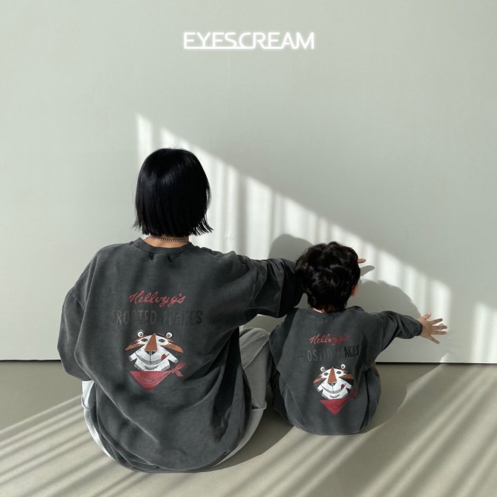 [cream] 現貨90-100💕 韓國 Eyes 家樂氏老虎大學衛衣 2色 23冬 韓國童裝 韓國兒童上衣 長袖上衣