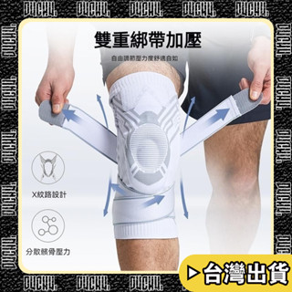 🔥臺灣出貨🔥【P4CH4自燃健身館】護膝半月板 韌帶損傷 專用跑步 運動矽膠保護套 內建彈簧支撐 膝蓋 登山加壓減震