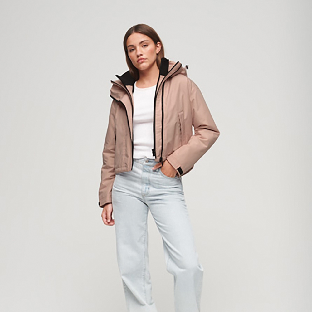 【Superdry】女裝 外套 防風防潑水 Code Windcheater 淡粉