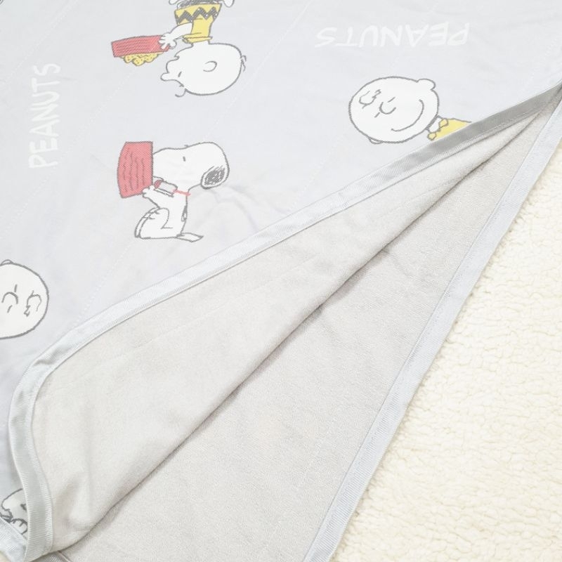 【接觸涼感】日本🇯🇵西川Snoopy🆒兒童涼被 涼感毛巾雙面兩用 幼稚園午睡毯85*115cm史奴比