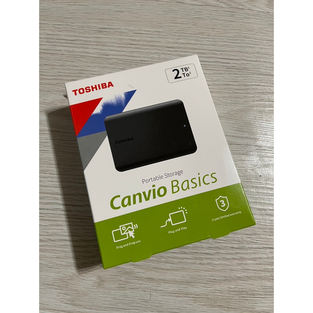 Toshiba東芝 2TB Canvio Ready 黑靚潮 USB3.2 2.5吋外接硬碟