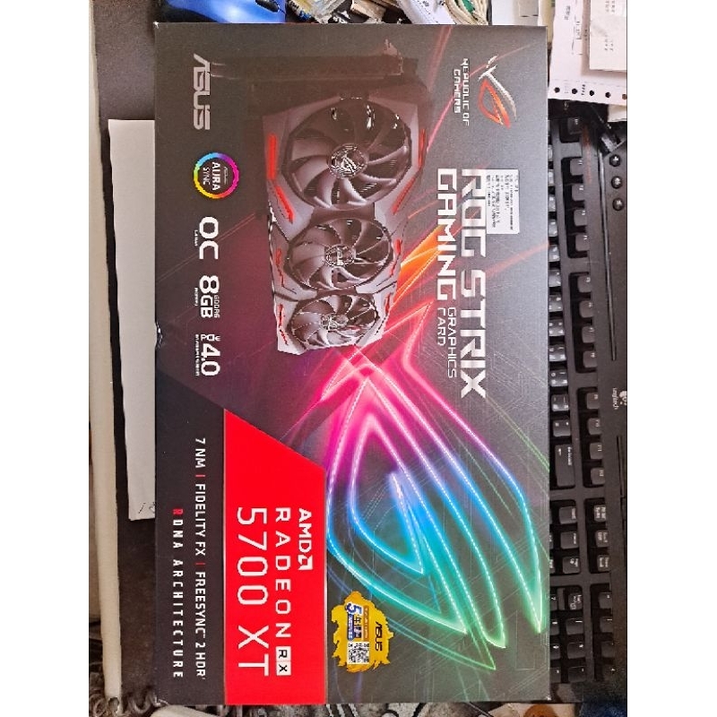 ASUS ROG-STRIX-RX5700XT O8G GAMING已經送原廠清潔保養過 保固到2025年9月