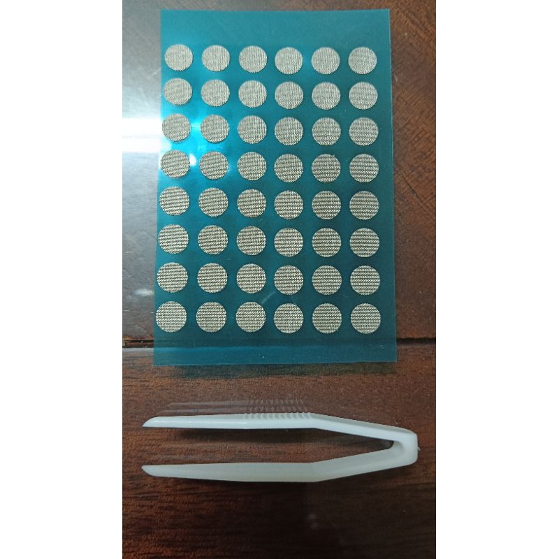 導電膠帶 導電布 圓形免剪 遙控器 按鍵修復 DIY (一張48個)(送一個塑膠夾)