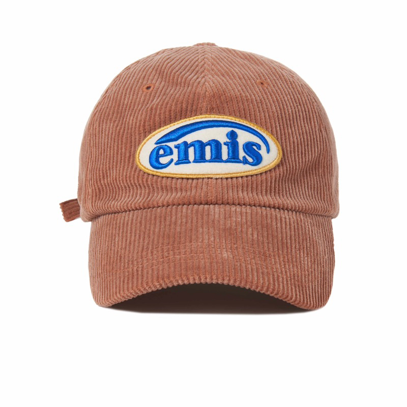 （全新現貨）emis logo燈心絨老帽 Corduroy Wappen Ball Cap - Brick
