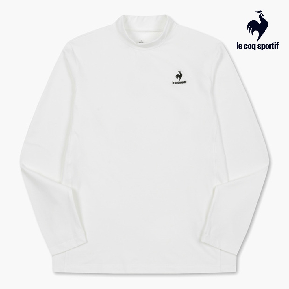 【LE COQ SPORTIF 法國公雞】運動TRAINING長袖T恤-男款-米白色-LKS21611