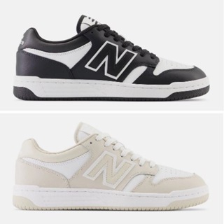 【豬豬老闆】New Balance 480 復古 簡約 休閒鞋 男女 黑BB480LBA 杏色BB480LBB