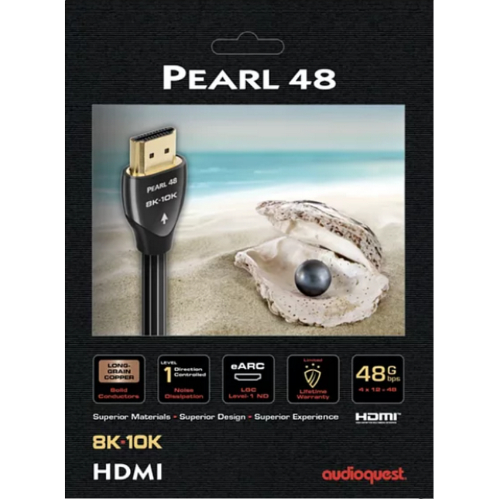 美國 AudioQuest Pearl 48 珍珠 HDMI線 2.1版 eARC 5M 公司貨