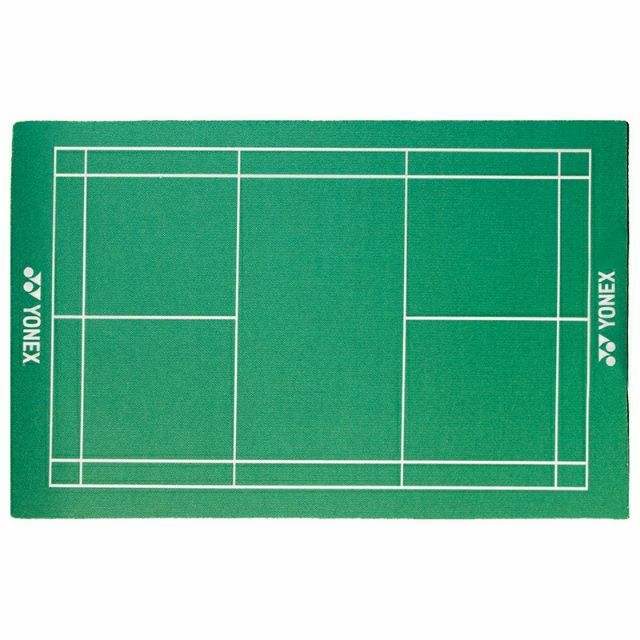 【初中羽球】YONEX(優乃克) 羽球場滑鼠墊 綠色《居家用品、小物、滑鼠墊》