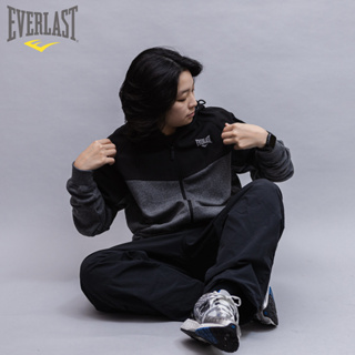 EVERLAST 外套 黑灰 拼接 機能 連帽外套 中性 4955146220