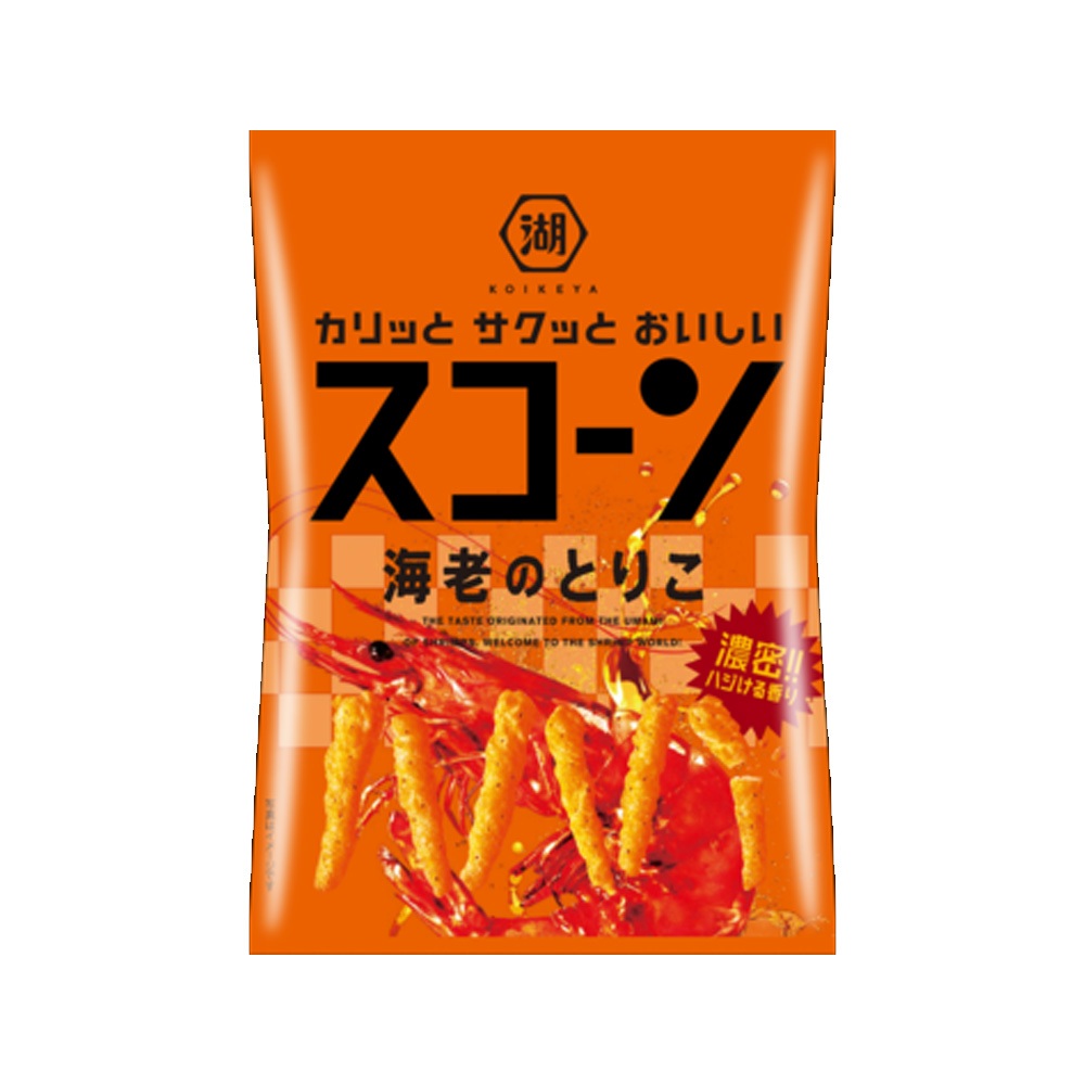 【餅之鋪】日本 湖池屋玉米條-海老風味73g 蝦風味 玉米條❰賞味期限2024.09.24❱