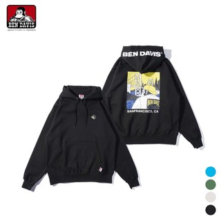 BEN DAVIS CAPPED GORILLA HOODIE 金門大橋 微笑猿人 胸口刺繡 舊金山 帽T 4色