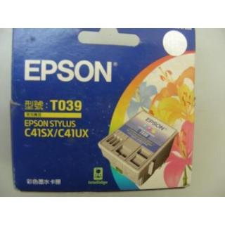 庫存品EPSON T039原廠彩色盒裝墨水匣C41SX/C41UX/C43SX/C43UX/C45/CX1500