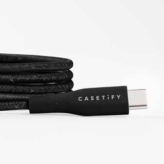 🖤CASETiFY🖤1M PowerThru™ USB-C to USB-C/ Lightning黑色充電線Type C