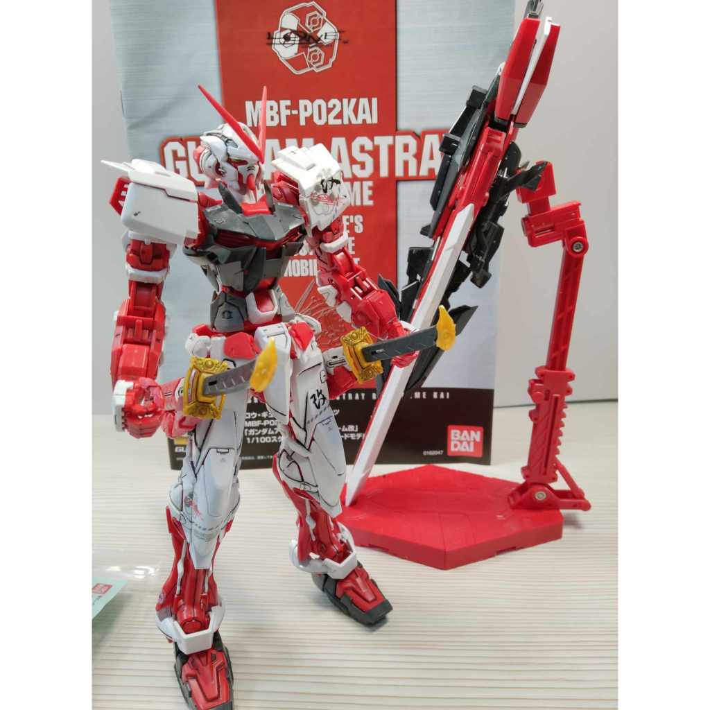 已組現貨 紅異端鋼彈 BANDAI MG 1/100 GUNDAM ASTRAY RED FRAME 巨劍紅色異端鋼彈