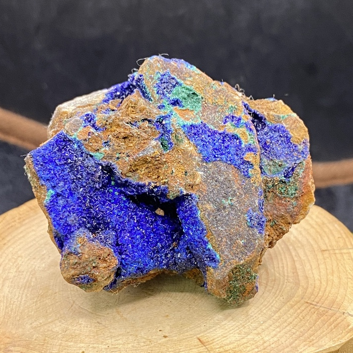 精美天然藍銅礦孔雀石共生原礦 原石 藍銅礦