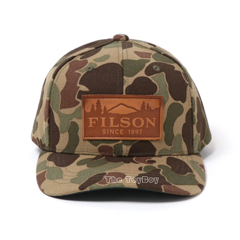 必買單品 新款現貨Filson Camo Logger Cap軍事風 迷彩 棒球帽 老帽 工裝 軍裝元素 美式休閒風格